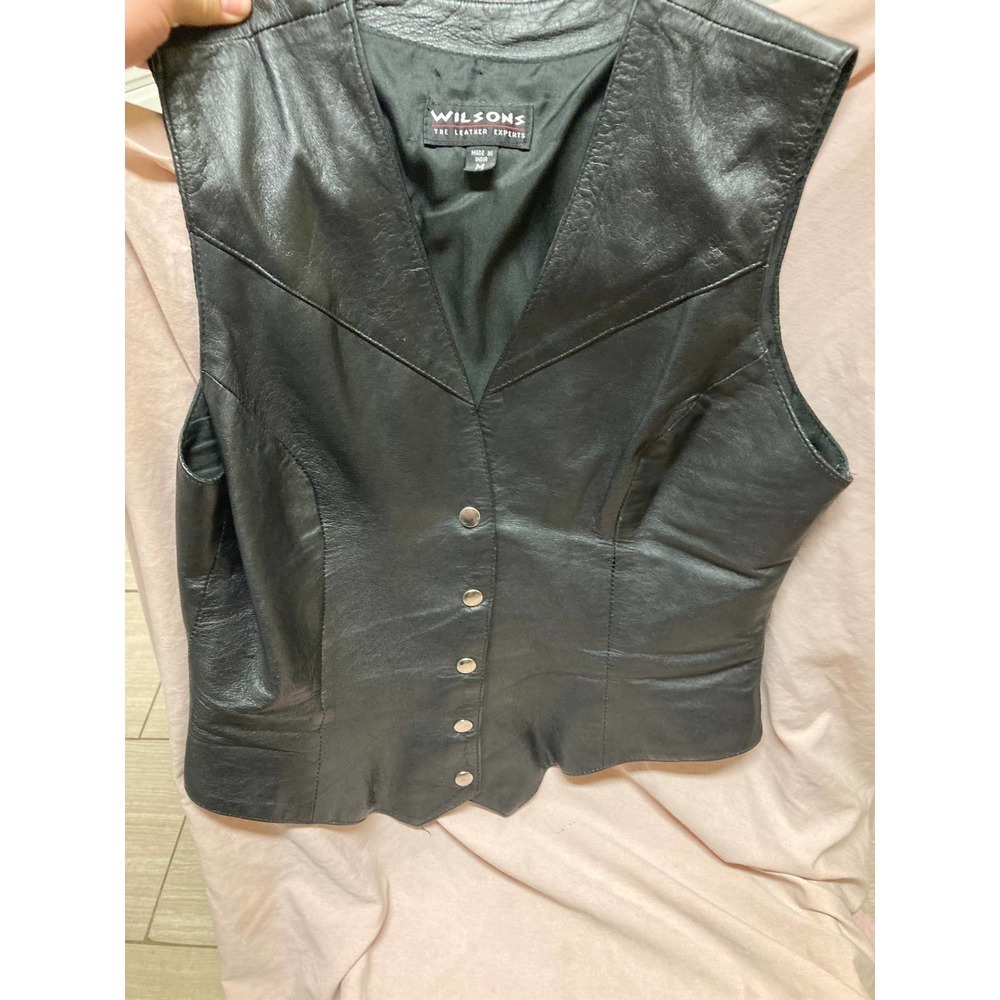 Wilsons The Leather Experts Leather Vest Size M